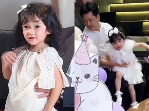 Con gái Trường Giang một thời được "giấu kỹ" nay đi diễn ở nơi đông người, lớn lên là "bản sao" của mẹ