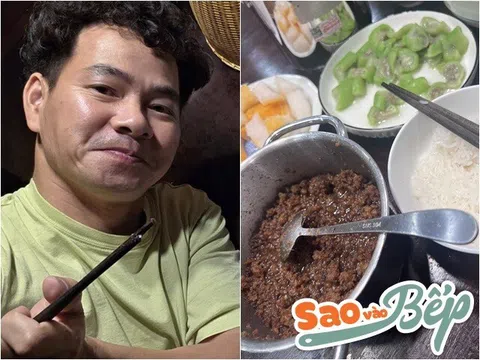 NSND Xuân Bắc đi tiệc về vẫn "mê" cơm nguội, bà xã hé lộ phong cách "bê cả nồi" làm dân mạng thích thú