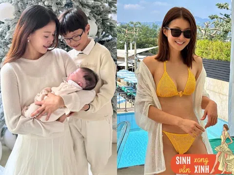 Lấy tinh trùng chồng cũ đi thụ tinh, "chị đẹp" khoe dáng nuột dù mới đẻ 1 tháng, cậu cả học trường quốc tế ra dáng anh 2