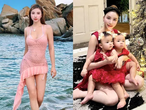 Sinh đôi một trai một gái cho chồng doanh nhân, nữ ca sĩ Việt hoang mang khi 2 con càng lớn càng khác nhau