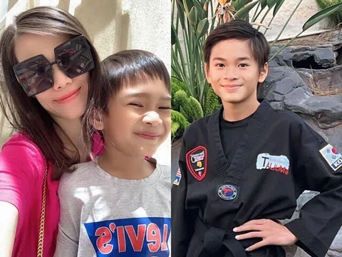 Em gái Thanh Thảo hiếm hoi xuất hiện cùng con trai ruột, khoe bé Jacky Minh Trí 14 tuổi vừa đẹp trai vừa chững chạc