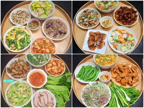 Mẹ đảm Thanh Hóa ngày nấu ăn cho 60 đồng nghiệp, tối về bày biện cơm nhà cực thơm ngon