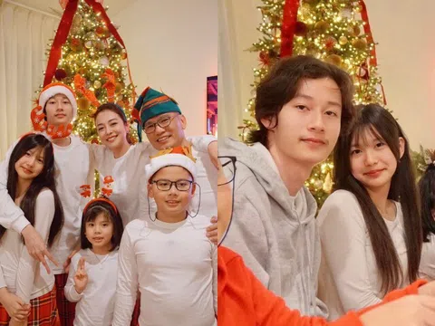 Jennifer Phạm khoe loạt ảnh bên gia đình, ngoại hình con riêng và con gái quốc tịch Mỹ dậy thì khác hẳn