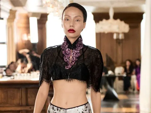 Gigi Hương Giang làm first face, điềm tĩnh và tiết chế trên sàn diễn thời trang