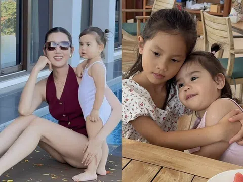 Lisa con gái Hồ Ngọc Hà chiều chuộng em gái lai Tây, cô nhóc có gia thế không vừa