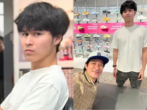 Con trai đầu lòng của Huy Khánh về Việt Nam thăm bố, quý tử 19 tuổi điển trai cao phổng chuẩn "bản sao"