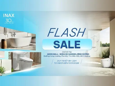 INAX kỷ niệm 30 năm tại Việt Nam với chương trình Flash Sale đặc biệt mừng năm mới tại Bình Dương