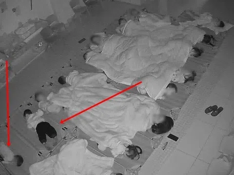 Camera giám sát trường mẫu giáo ở Hà Nội ghi lại cảnh ngủ trưa của các bé khiến mẹ xót xa, dân mạng gây tranh cãi