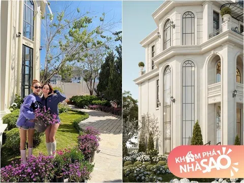 Điều ước thành hiện thực: Huyền Baby khoe căn biệt thự "dưỡng già" cùng bạn thân đẹp như mơ đã hoàn thiện