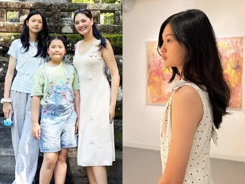 Hoa hậu Hương Giang nuôi 2 con gái lai Trung Quốc trong tình yêu nghệ thuật, ái nữ cao gần 1m8 có khí chất tiểu thư