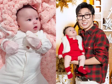 NSƯT Vũ Luân "tan chảy" ngắm con gái sinh với Phương Lê, hạnh phúc khi nghe em bé 3 tháng tuổi gọi "ba ba"