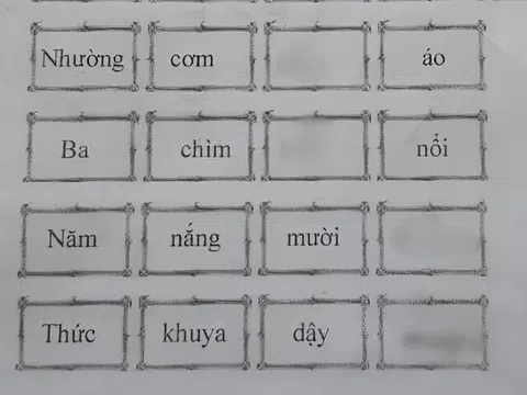 Cô giáo giao bài tập tiếng Việt điền thành ngữ “Nhường cơm… Ba chìm…”, học sinh đưa ra loạt đáp án không ai ngờ