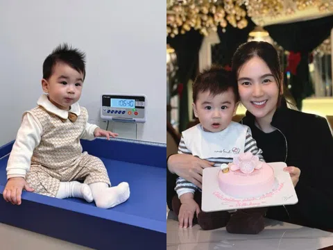 Con trai Mai Ngọc mới 9 tháng tuổi đã ra dáng người lớn không khóc khi tiêm, nữ MC ăn mừng khi quý tử mọc răng
