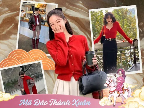 Muốn mặc đỏ đẹp xuyên Tết? Ghi nhớ ngay 6 nguyên tắc phối đồ giúp bạn sang xịn, nổi bật đúng chất xuân