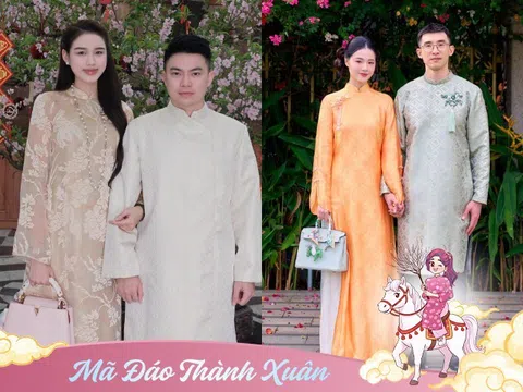 Đỗ Hà, Midu và loạt dâu hào môn xúng xính áo dài đón Tết, xách theo cả túi hiệu hơn 600 triệu