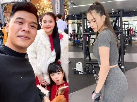 "Cô Đẩu" Trung Ruồi hạnh phúc khoe vợ mang bầu lần 2, ái nữ 5 tuổi đứng cạnh trổ nét xinh giống mẹ hot girl