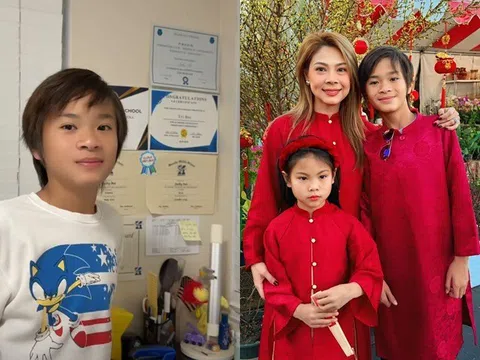 Jacky Minh Trí 14 tuổi để tóc dài, hiền lành, học giỏi, Thanh Thảo thưởng nóng bằng bữa ăn thịt bò Wagyu 10 triệu/kg