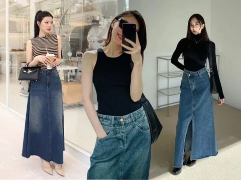 Mẫu váy dài hot nhất Xuân Hè này: Mặc lên như trẻ lại chục tuổi, phối với sơ mi hay áo phông đều đẹp long lanh