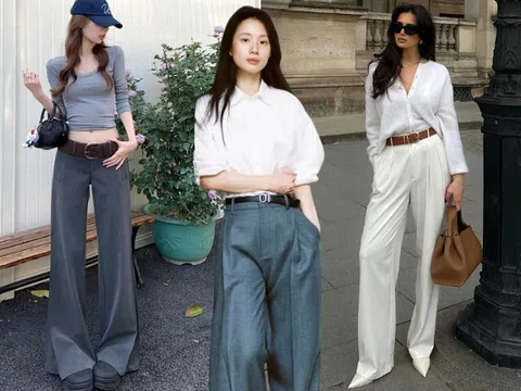 Không chỉ quần ống rộng, kiểu quần này cũng là “chân ái” mặc quanh năm của nàng công sở, dáng nào mặc cũng đẹp