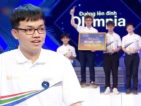 Vượt ba bạn trường chuyên, nam sinh Quảng Trị giành vòng nguyệt quế, ghi tên mình vào trận quý 2 Olympia