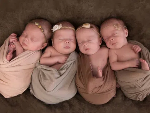 Liên tục bị sảy thai, người phụ nữ đến bệnh viện nhờ bác sĩ, nào ngờ 9 tháng sau đẻ 4 con gái giống hệt