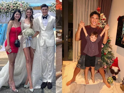 Bố cao 1m81, mẹ cao 1m73, con trai thủ môn Bùi Tiến Dũng 4 tuổi gây trầm trồ với vóc dáng chuẩn em bé Tây