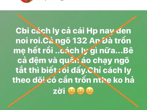 Xử phạt “Cô đồng số 1 Hải Phòng” 10 triệu đồng vì đăng tin "chuẩn bị cách ly cả Hải Phòng"