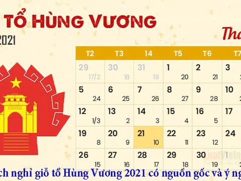 Giỗ tổ Hùng Vương năm 2021 được nghỉ mấy ngày?