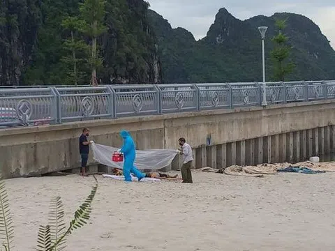 Phát hiện thi thể nam giới trôi dạt gần bãi tắm ở Quảng Ninh