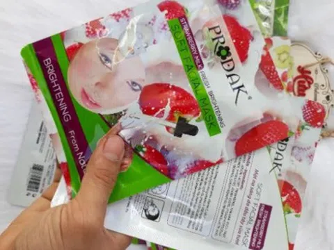 Lý do mỹ phẩm Prodak Strawberry Soft Facial Mask bị đình chỉ lưu hành