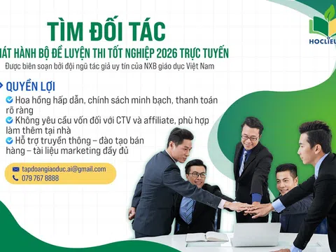 Học liệu số tìm đối tác phát hành bộ đề luyện thi tốt nghiệp THPT 2026 trực tuyến
