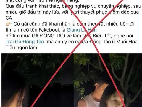 Bịa chuyện “cô gái nhiều tiền đi mua gà biếu Tết", người đàn ông ở Hưng Yên bị xử phạt