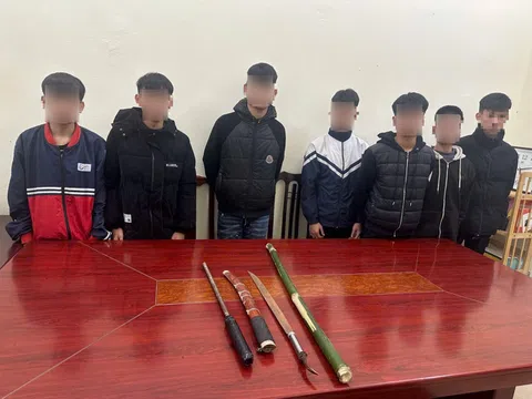 Ngăn chặn nhóm thanh thiếu niên vác hung khí "trả đũa" sau va chạm tại hội chợ Xuân