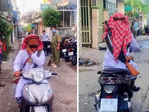 Vụ hình ảnh người đàn ông cải trang đạo Hồi, đeo súng chạy xe giữa đường ở Cần Thơ: Phó Chủ tịch TP nói gì?
