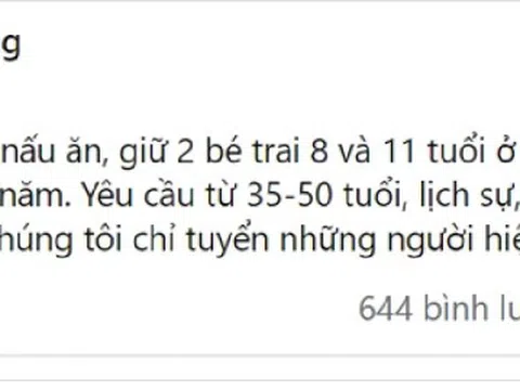 Tỷ phú Hoàng Kiều bất ngờ tuyển giúp việc, mức lương gần 800 triệu/năm chỉ với 5 yêu cầu