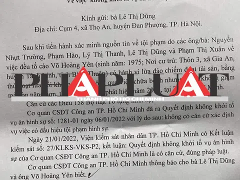 Công an TP.HCM kết luận, không có căn cứ xác định ông Võ Hoàng Yên lừa đảo chữa bệnh