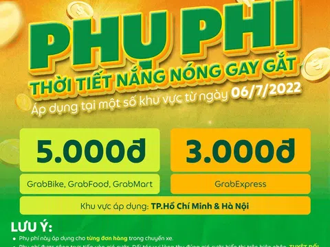 Bộ Công Thương yêu cầu Grab giải trình việc thu phụ phí nắng nóng