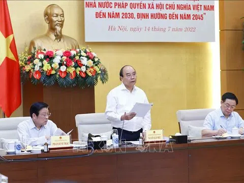 Chủ tịch nước chủ trì làm việc với Quốc hội và MTTQ Việt Nam về Nhà nước pháp quyền