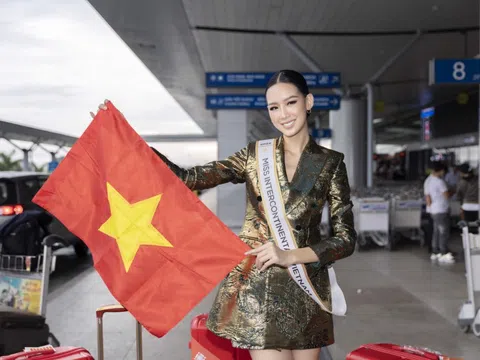 Á hậu Bảo Ngọc mang 125kg hành lý sang Ai Cập thi Miss Intercontinental 2022
