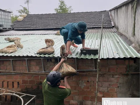 Chùm ảnh: Bên trong những điểm sơ tán "chạy bão" Noru ở Tp.Đà Nẵng