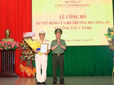 Bộ Công an bổ nhiệm Phó Giám đốc Công an tỉnh Khánh Hòa