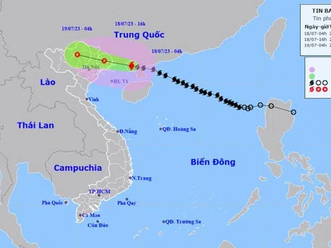 Bão số 1 giảm cấp, chỉ còn cách Móng Cái khoảng 140km