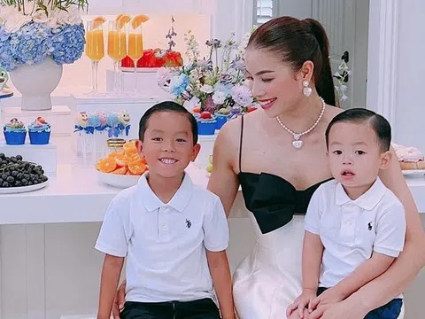 Phạm Hương tổ chức sinh nhật cho con trai trong căn nhà triệu đô