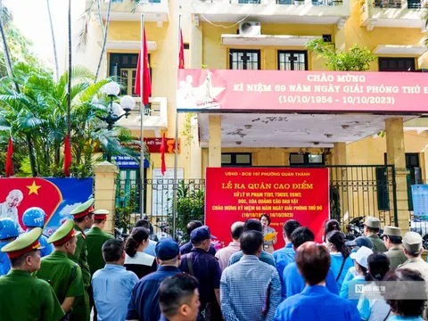 Hà Nội: Ra quân cao điểm đảm bảo trật tự đô thị chào mừng ngày 10/10