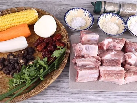 Công thức nấu canh sườn nấm rau củ vừa thơm ngon lại còn thanh đạm