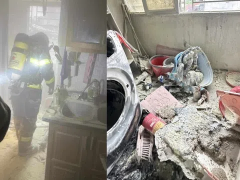 Hà Nội: Kịp thời khống chế đám cháy tại chung cư mini ở Đình Thôn