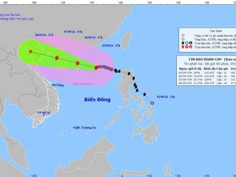 Diễn biến mới nhất của bão số 3, giật cấp 17 đang "hoành hành" trên biển Đông