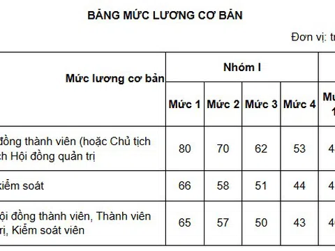 Áp dụng Bảng lương cơ bản mới gồm 3 mức 35 - 36 - 42 triệu đồng/tháng (chưa bao gồm phụ cấp, tiền thưởng...) áp dụng cho đối tượng nào theo Nghị định Chính phủ?