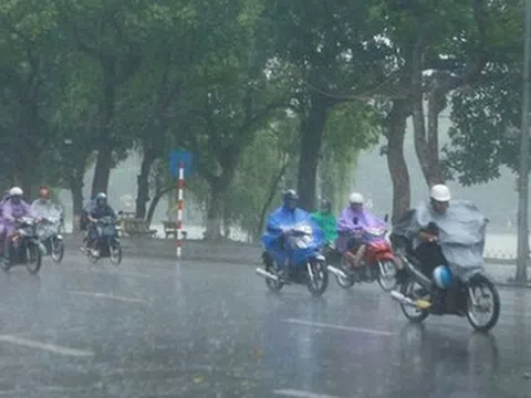 Thời tiết ngày 4/5: Hà Nội tiếp tục mưa dông