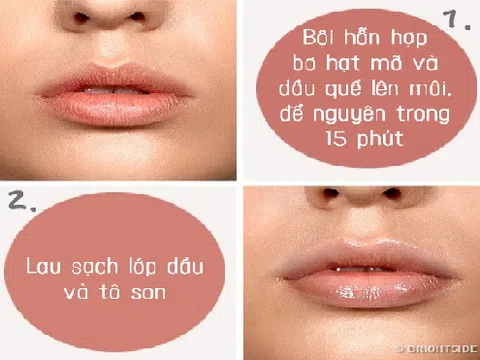 6 cách trang điểm hô biến đôi môi trông căng mọng 